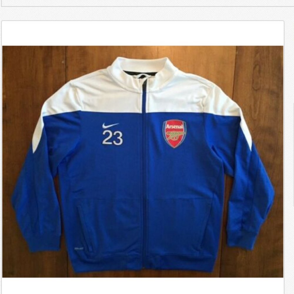 NIKE DRI FIT ARSENAL SOCCER CLUB JACKET No.23
